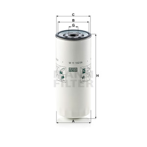Фильтр масляный MANN-FILTER W 11 102/36
